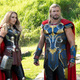 (from left): Natalie Portman as Mighty Thor and Chris Hemsworth as Thor in Marvel Studios’ Thor: Love And Thunder.